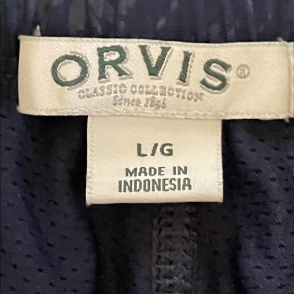 ORVIS DARK BLUE SHIMMERY SKORT WITH POCKETS GREAT CONDITION SIZE L - Picture 8 of 9